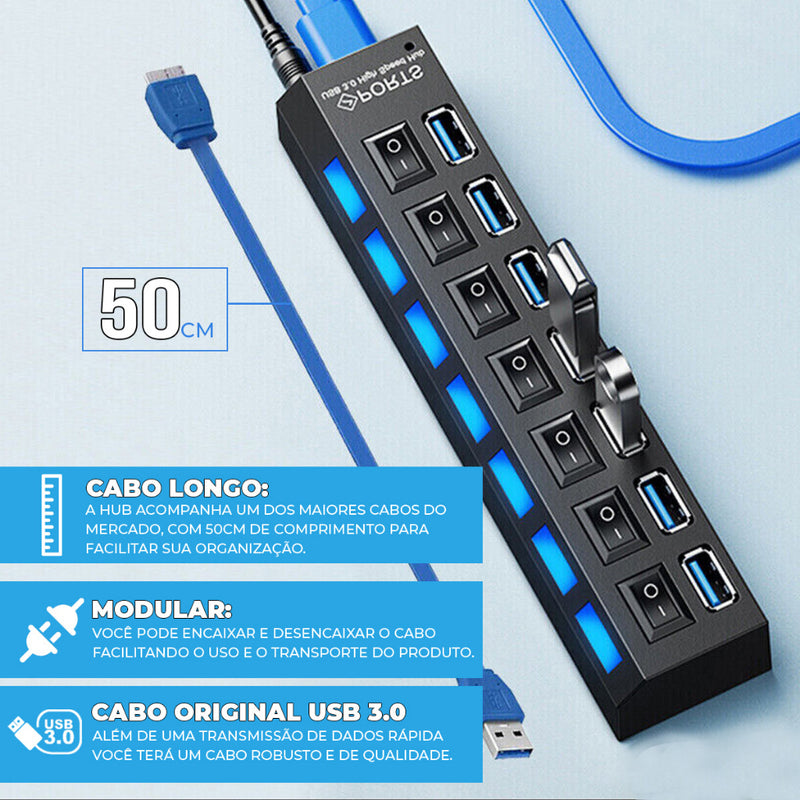 TechHub™ USB 3.0 High Speed + BRINDE