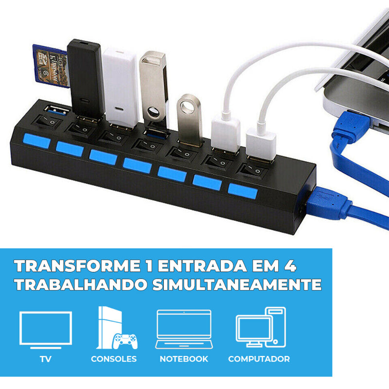 TechHub™ USB 3.0 High Speed + BRINDE