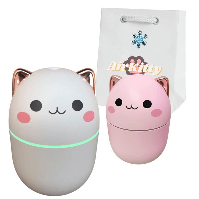 AirKitty Umidificador Portátil USB Iluminado Aromatizado