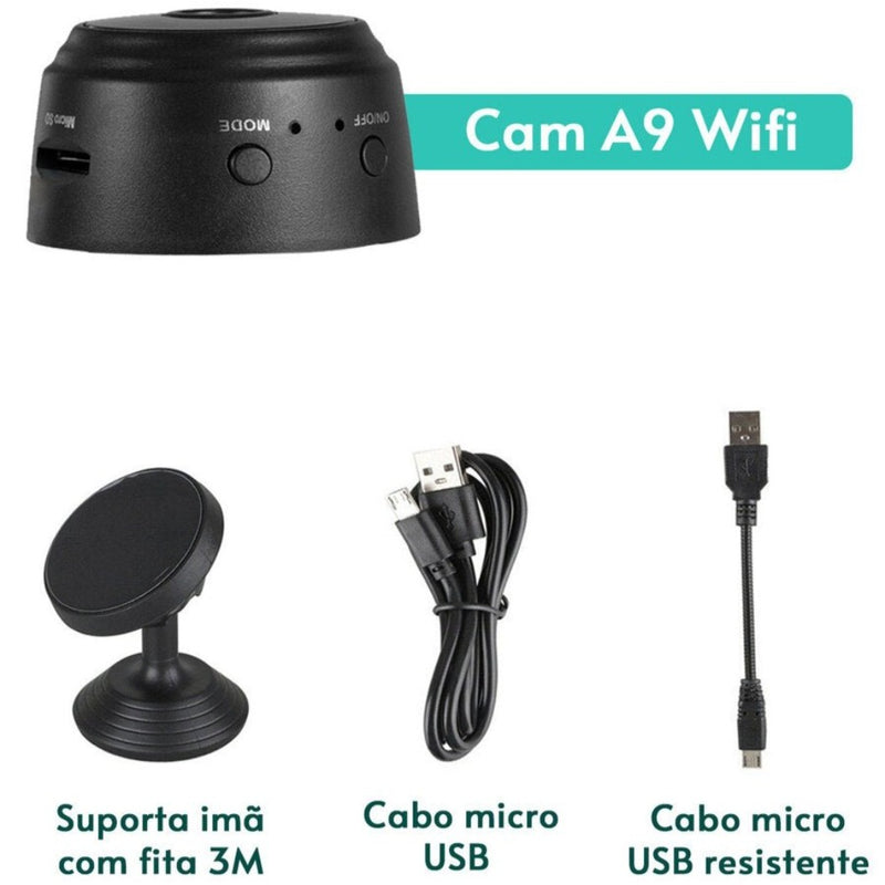 Mini Camera de Segurança WiFi - Proteção Remota